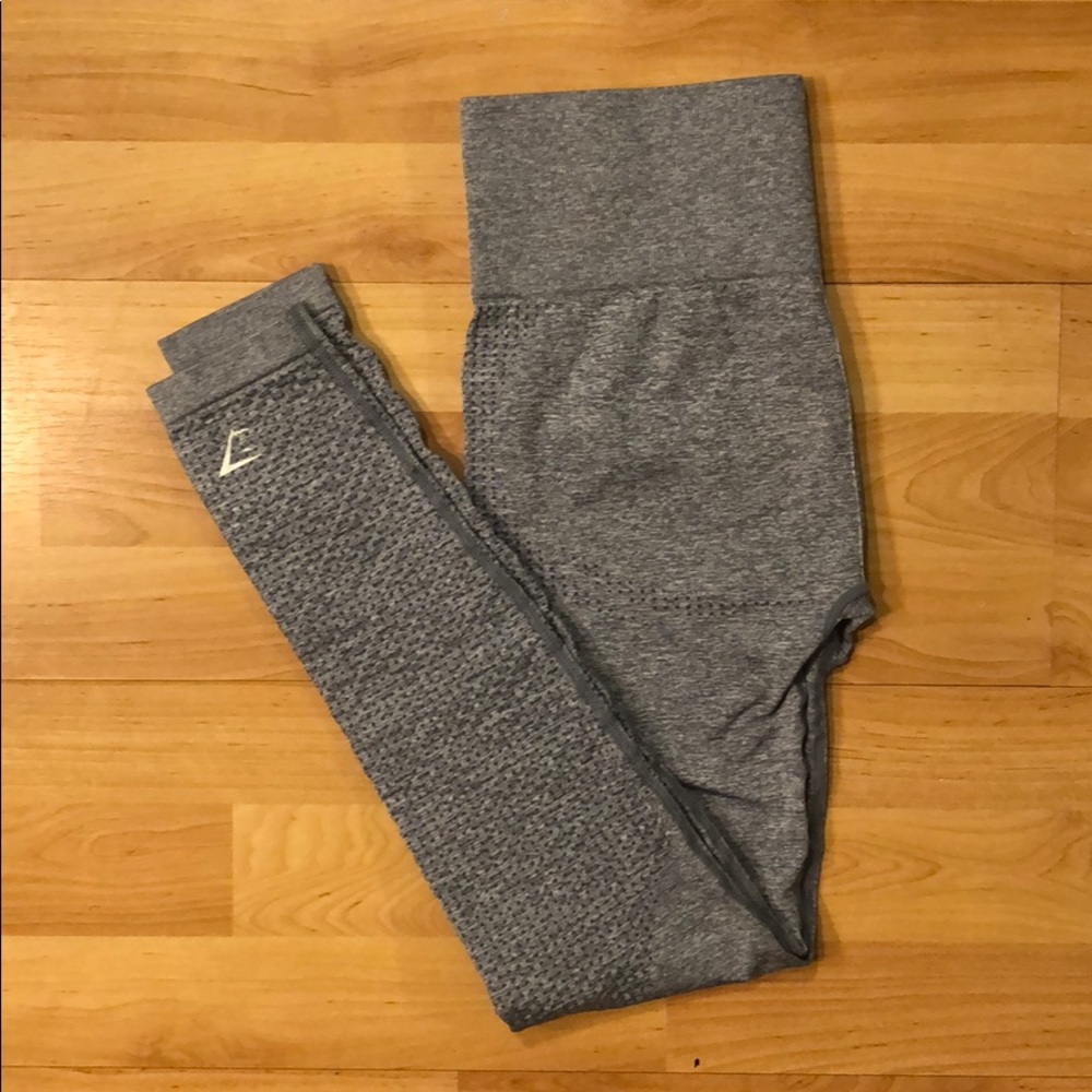 Vital Seamless Steel Blue Marl Gymshark leggings